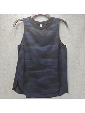 Athleta Zephyr Print Blurred Camo Sleeveless Top Size XS